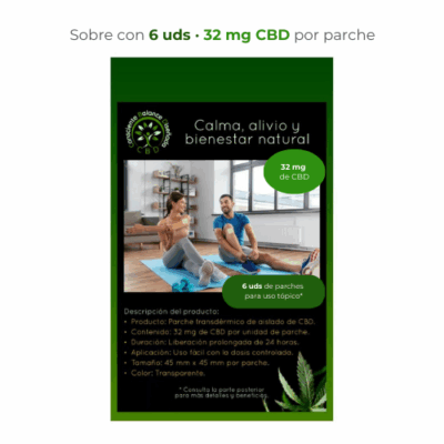 Parches de CBD 32 mg – Pack de 6 Unidades